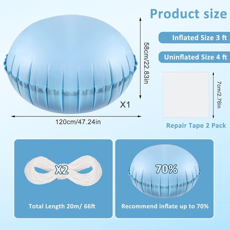 Heavy Duty 4ft Pool Air Pillow for Winterizing