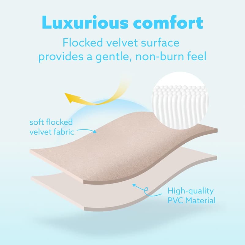 Luxury Inflatable Tanning Pool Lounger with Pillow for Adults