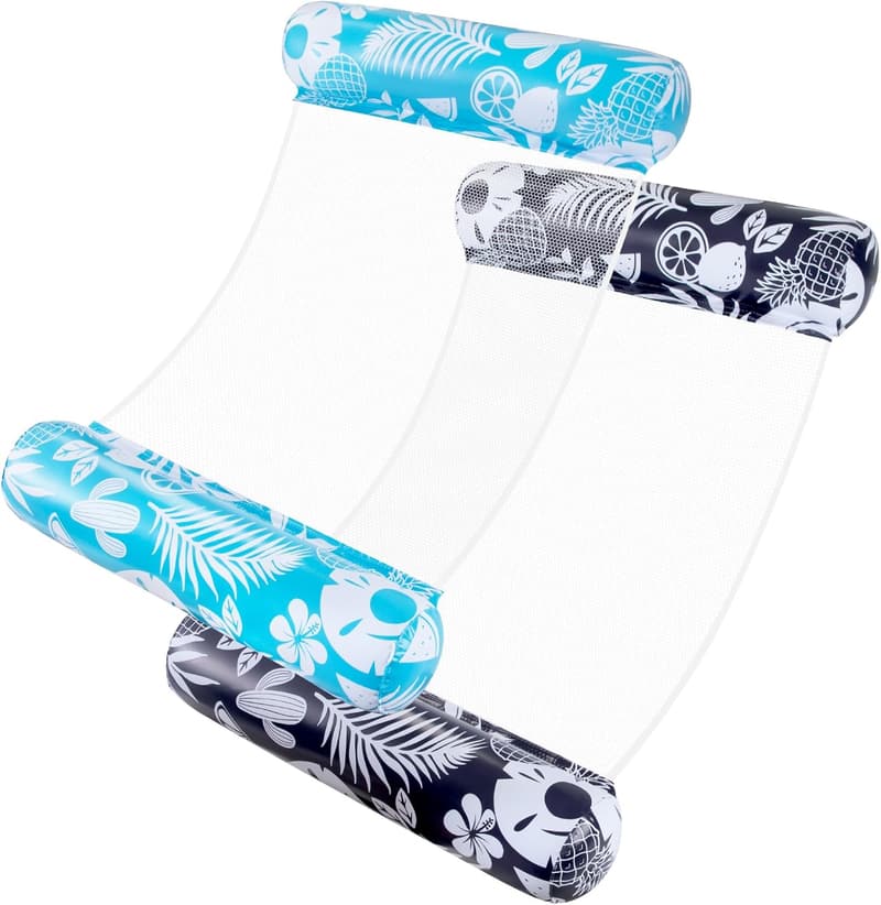 Adult Size 4-in-1 Pool Hammock Floats - 2 Pack