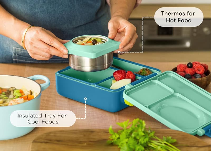 Kids' Insulated Bento Box with Leak-Proof Thermos - Meadow