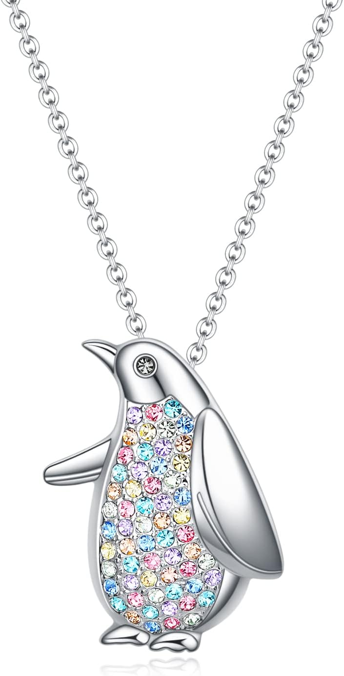Animal Pendant Necklace for Girls - Rainbow Unicorn, Mermaid, Dinosaur