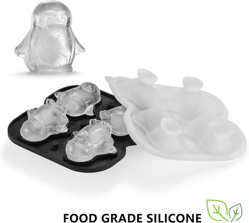 Penguin-Shaped Silicone Ice Cube Tray for Cocktail Lovers