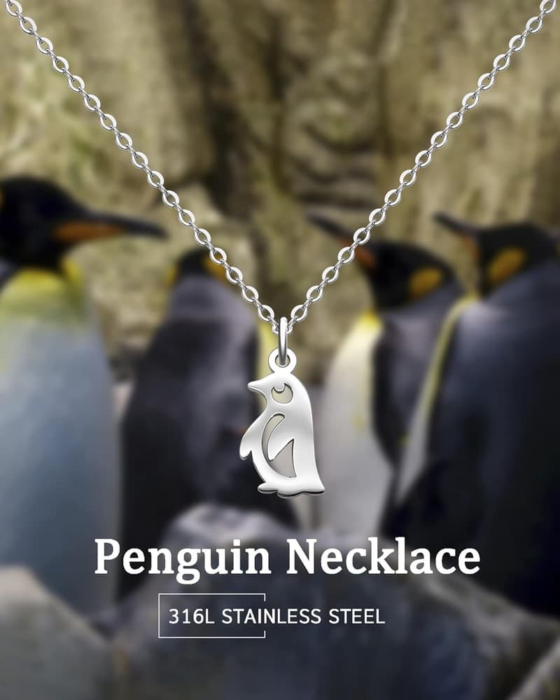 Animal Lover Pendant Necklace - Stainless Steel Gift for Women