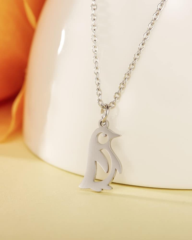 Animal Lover Pendant Necklace - Stainless Steel Gift for Women
