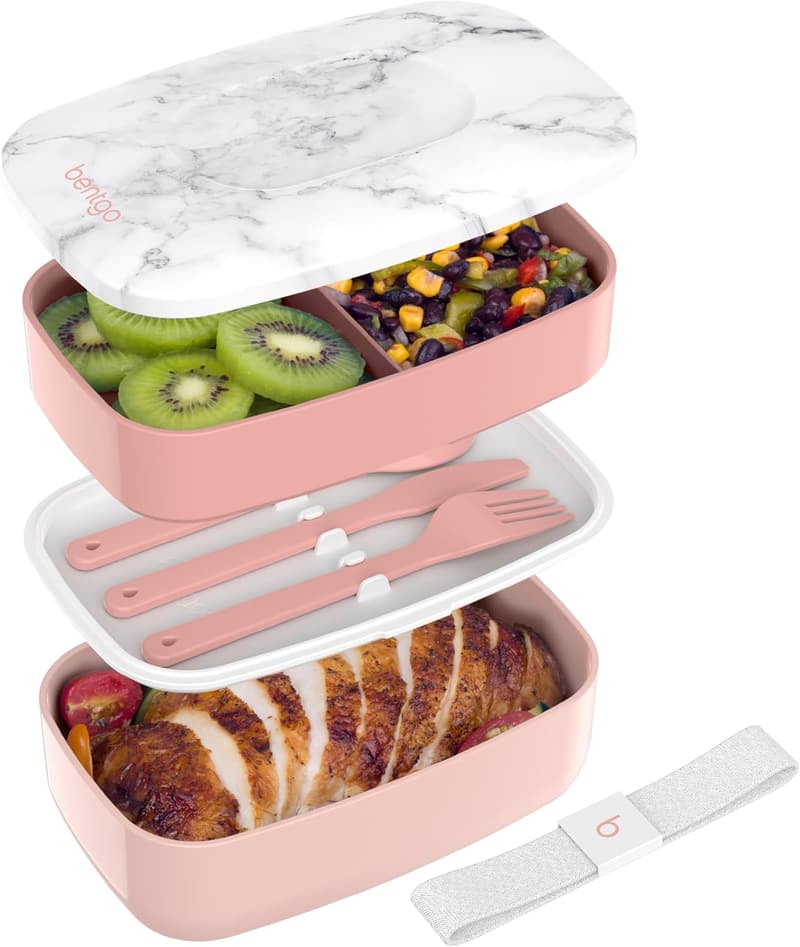 Blush Marble Bentgo Classic 3-Compartment Lunch Box
