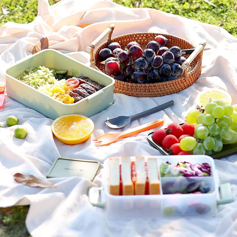 Premium Stackable Bento Box for Adults - Pale Mint