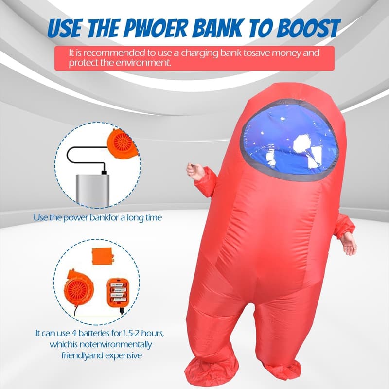 Inflatable Astronaut Costume for Adult Halloween Cosplay