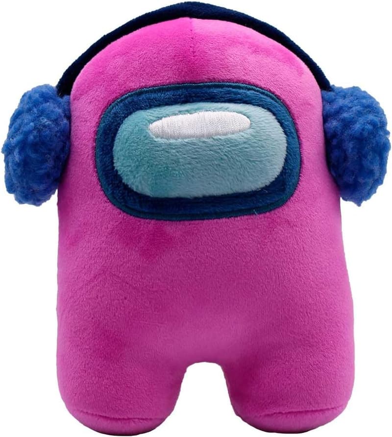 Among Us Series 4 Pink Plush Toy with Ear Muffs