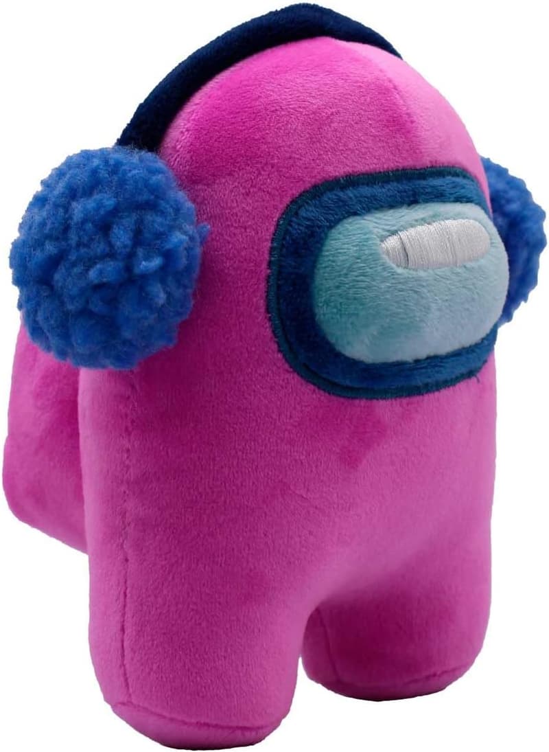 Among Us Series 4 Pink Plush Toy with Ear Muffs
