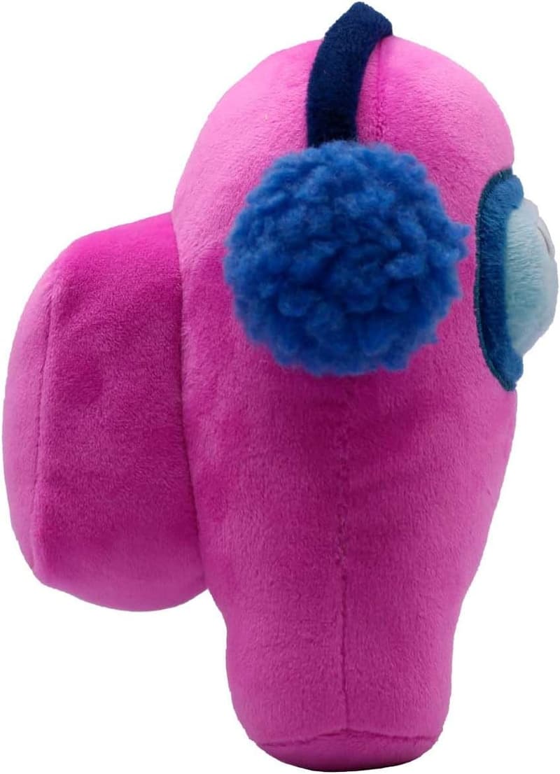 Among Us Series 4 Pink Plush Toy with Ear Muffs