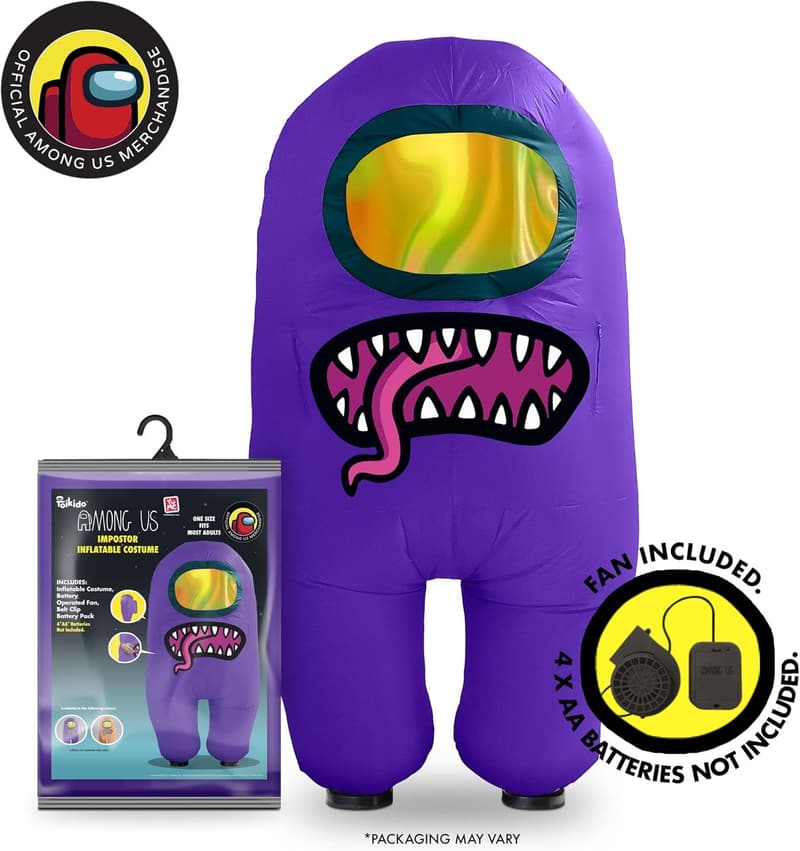 Purple Impostor Inflatable Costume for Adult Halloween Cosplay