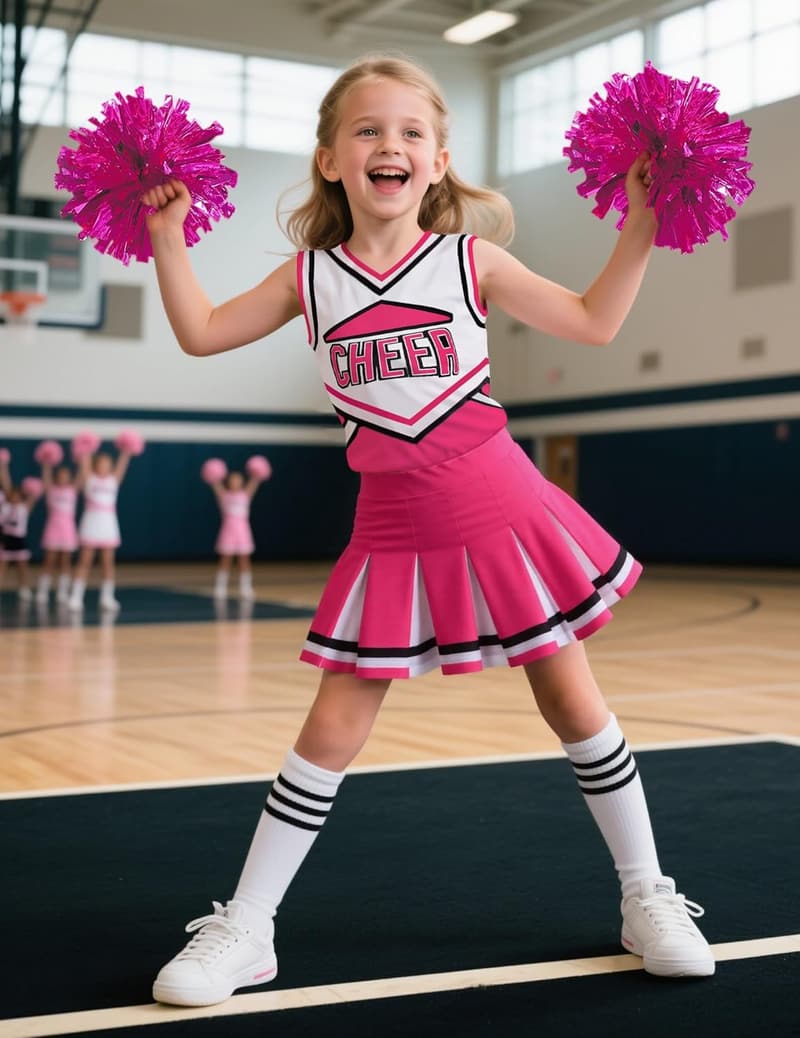 Halloween Cheerleader Costume for Girls