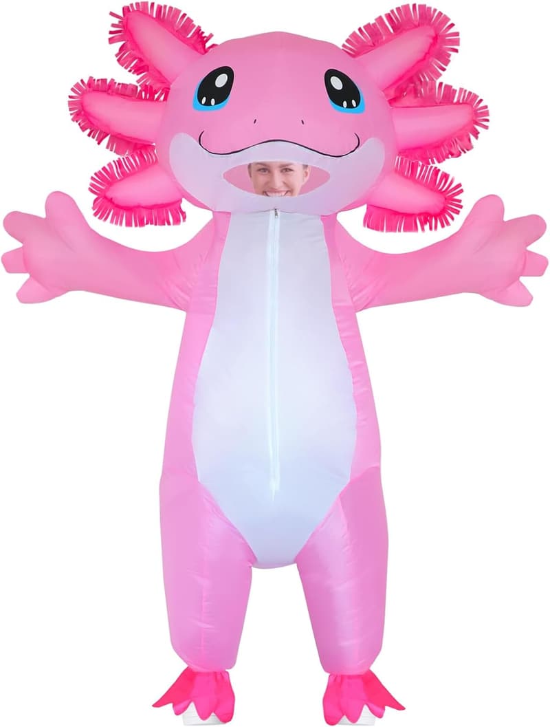 Halloween Inflatable Axolotl Costume for Adults