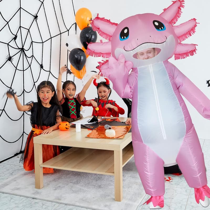 Halloween Inflatable Axolotl Costume for Adults