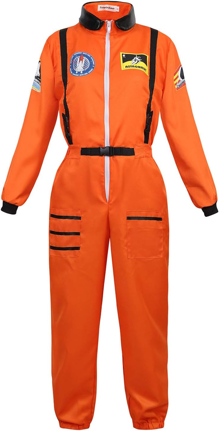 Adult Women's Astronaut Costume Jumpsuit for Cosplay
