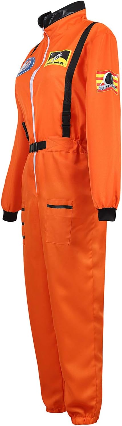 Adult Women's Astronaut Costume Jumpsuit for Cosplay