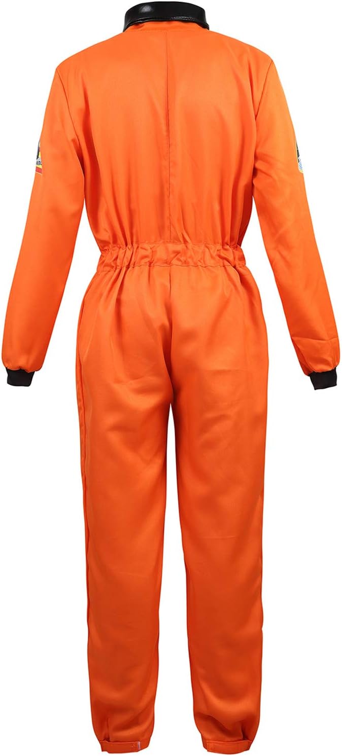 Adult Women's Astronaut Costume Jumpsuit for Cosplay