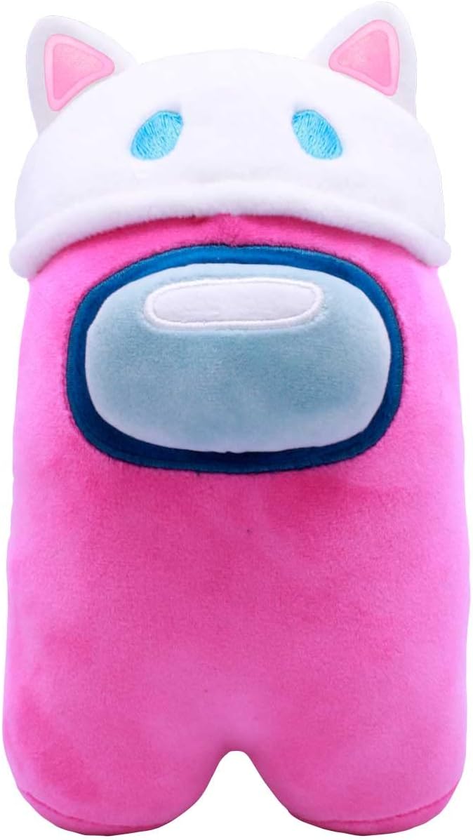 Among Us Plush Toy - Series 2 (Pink with Cat Ears)