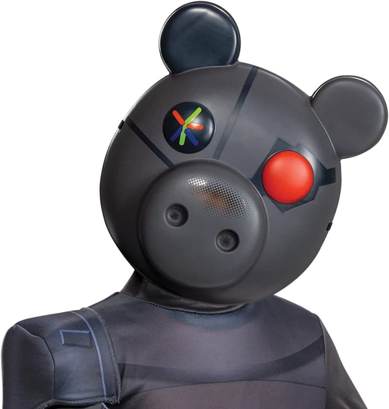 Kids' Piggy Video Game Costume with Mask