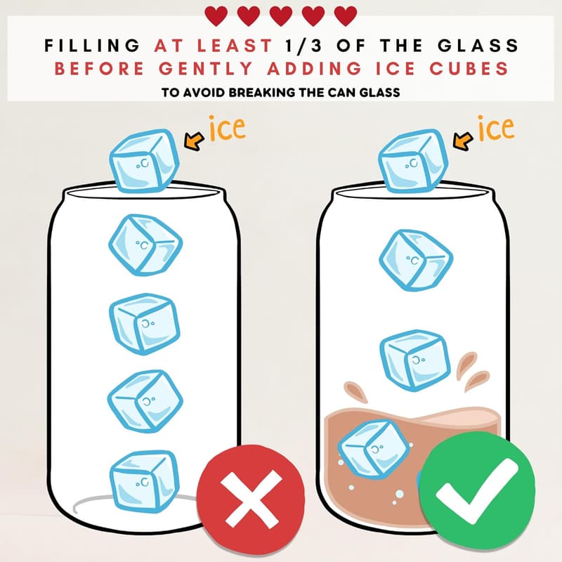 Friendship Gifts for Women: 16 Oz Can Glass