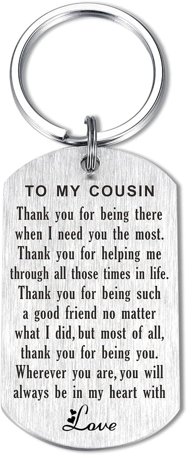 Thank You Keychain Necklace for Women - Birthday Gift