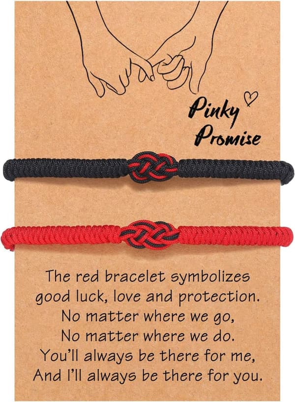 Red String Good Luck Knot Bracelet for Couples and Friends