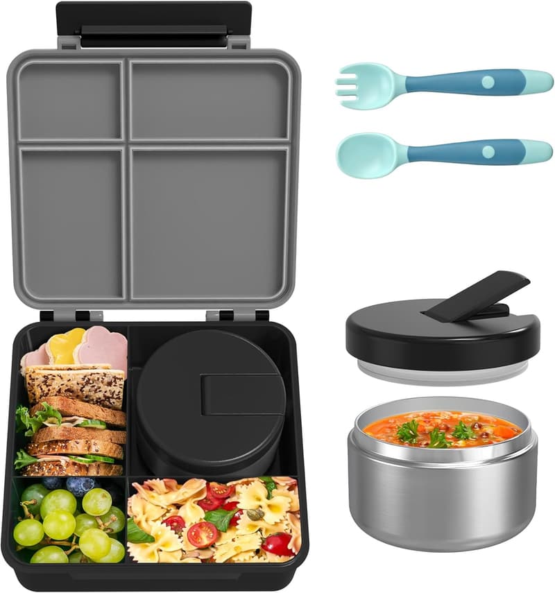 Leak-Proof Bento Lunch Box with Soup Thermo for School