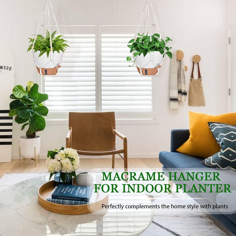 Self-Watering Hanging Planters - 10 Inch, 2 Pack