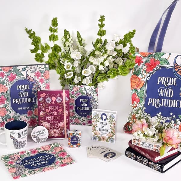 Book-Shaped Ceramic Planter for Home Decor - Jane Austen Design