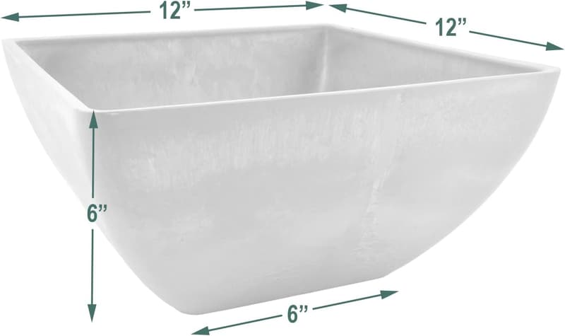 Simplicity Square Planter for Indoor and Outdoor Use