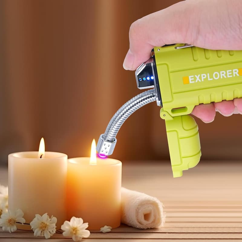 Rechargeable Waterproof Arc Lighter with Flashlight for Camping