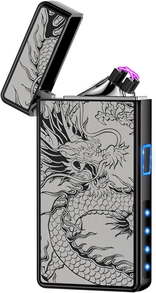 USB Rechargeable Electric Plasma Arc Lighter for Outdoor Use