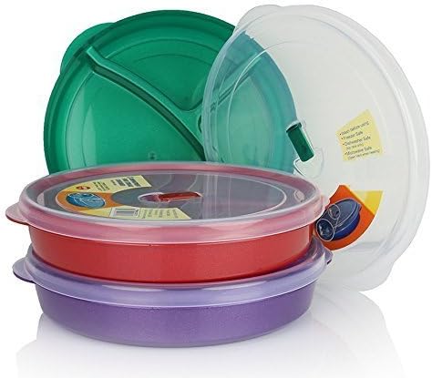 Microwave Food Storage Containers Set of 3 with Vented Lids