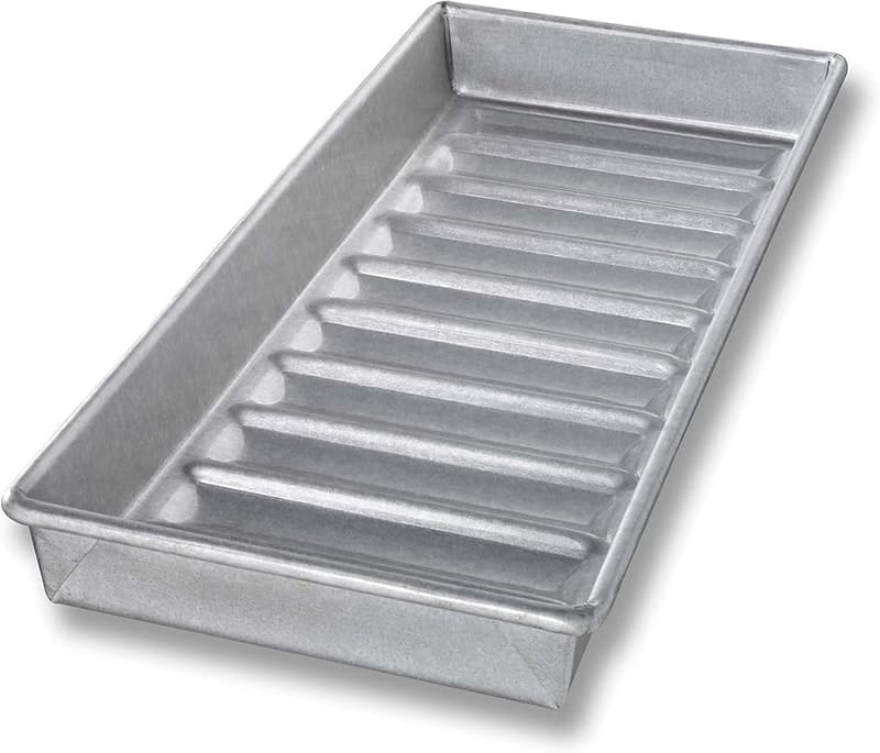 USA Pan Nonstick Lobster Roll and Hot Dog Bun Pan, Aluminized Steel