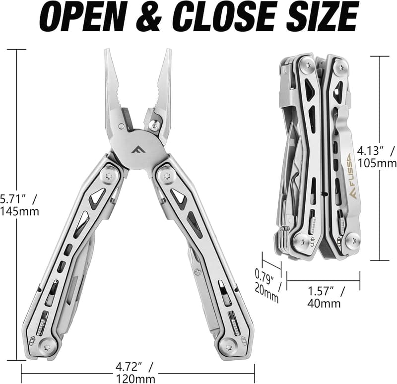 Father’s Day Stainless Steel Multi-Tool with Pocket Knife and Pliers