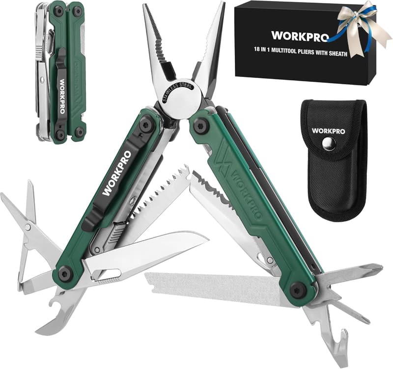 Multi-Use 18-in-1 Stainless Steel Pliers Multi-Tool for Men