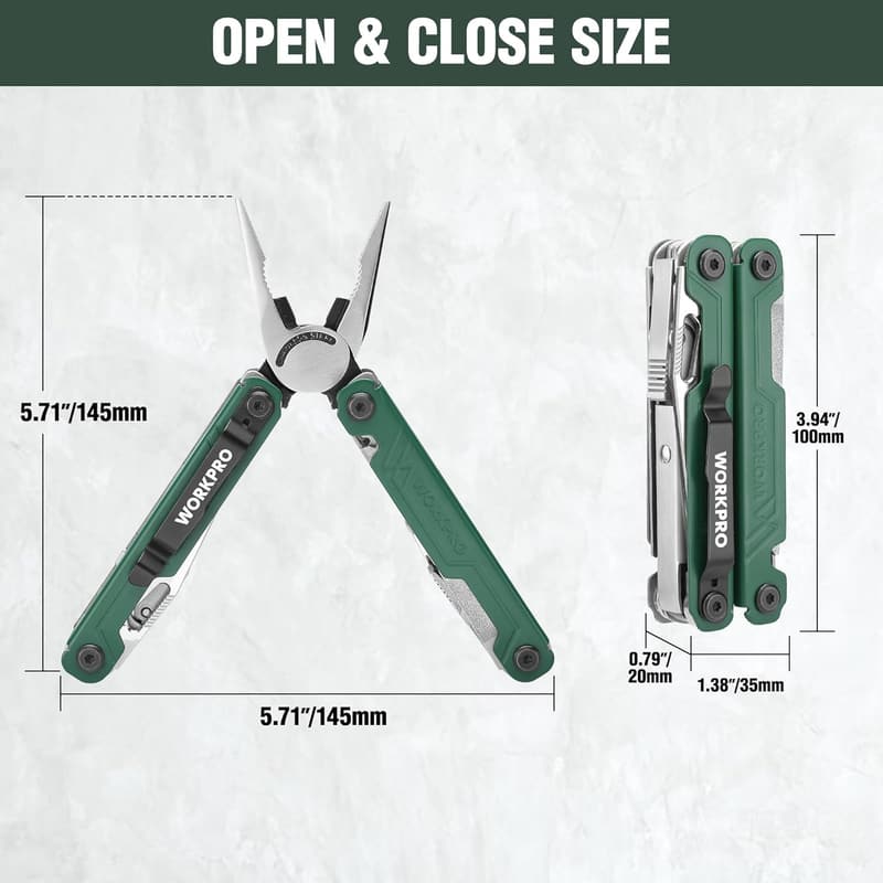Multi-Use 18-in-1 Stainless Steel Pliers Multi-Tool for Men
