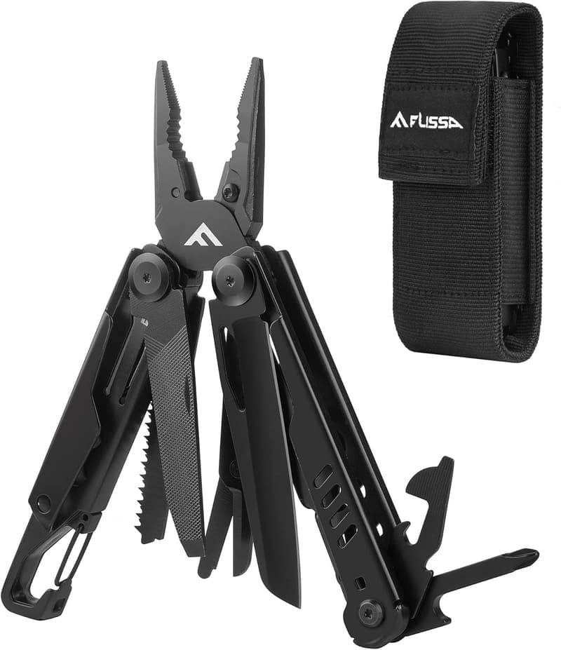 Portable 15-in-1 Multi-Tool Pliers for Camping & Outdoors