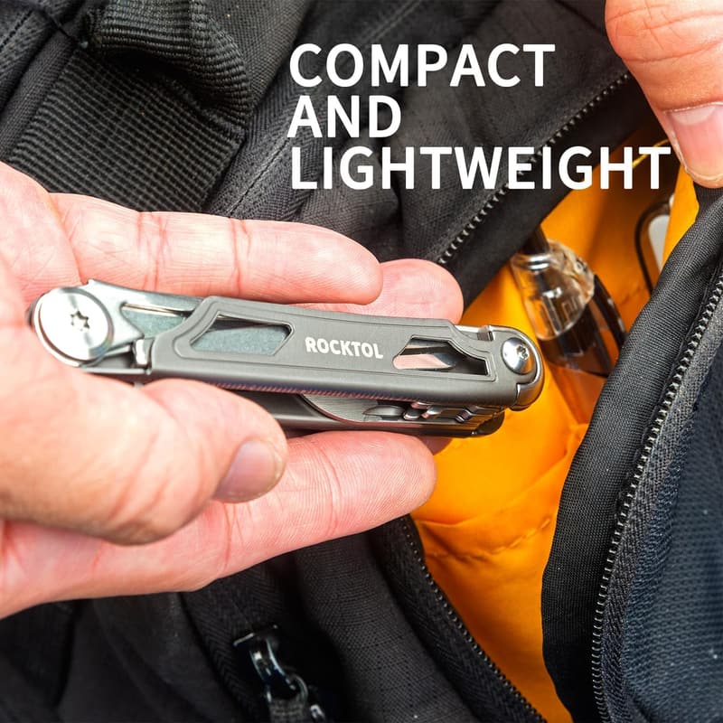 12-in-1 Stainless Steel Multitool Pocket Knife for Men