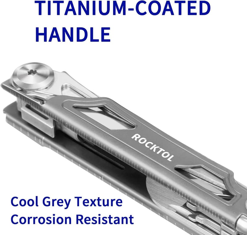 12-in-1 Stainless Steel Multitool Pocket Knife for Men
