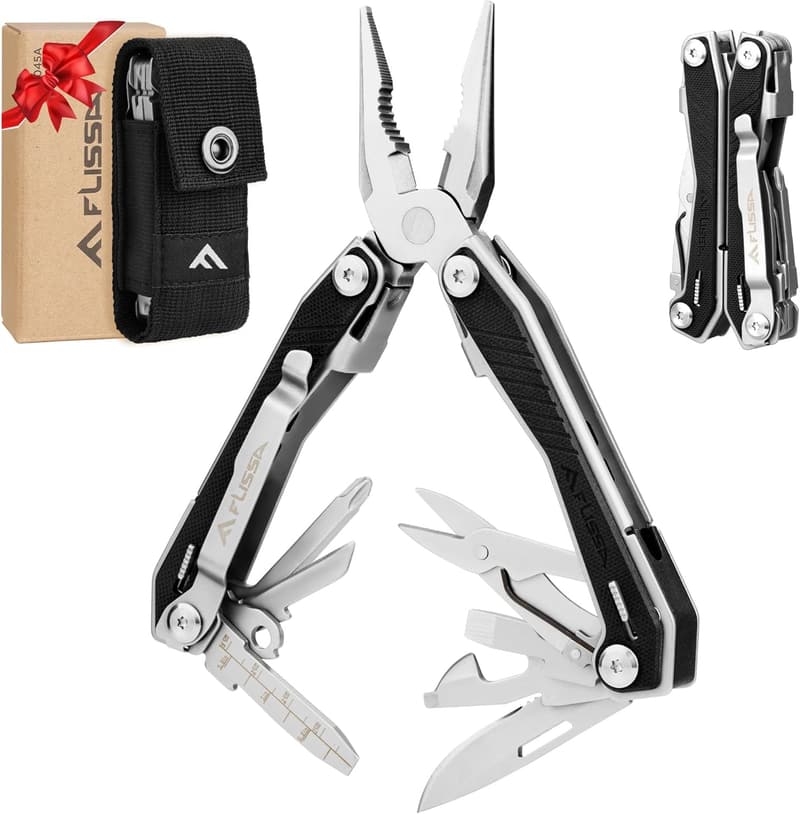 16-in-1 Stainless Steel Multi-Tool for Dad, Camping EDC