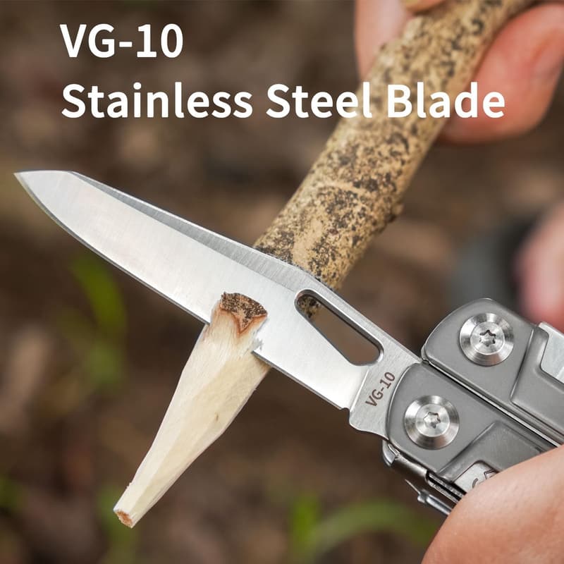 27-in-1 EDC Multitool Pliers with Titanium Handle