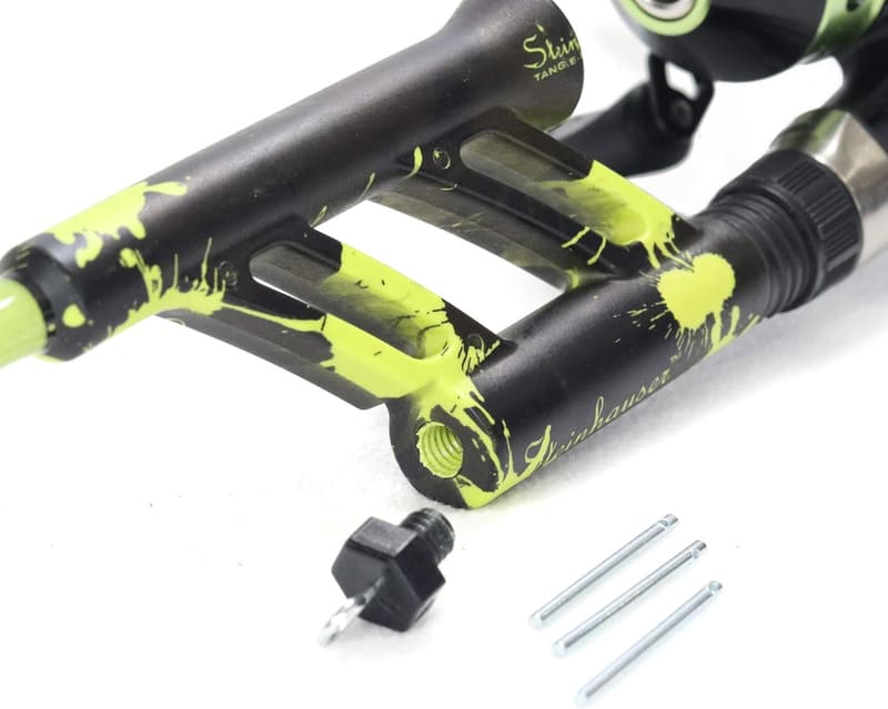 Tangle-Free Telescopic Fishing Rod and Reel Combo - Green Splatter