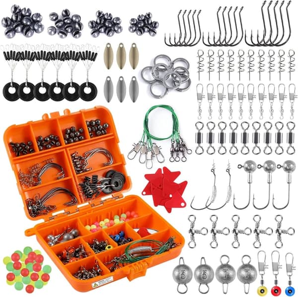 Fishing Lure Kit with Crankbaits, Spinnerbaits & Tackle Box