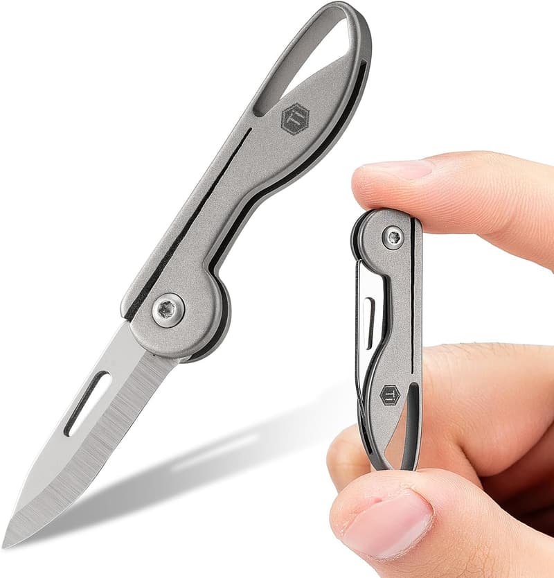 Lightweight Mini Titanium Pocket Knife for Everyday Carry
