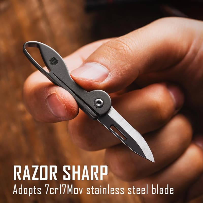Lightweight Mini Titanium Pocket Knife for Everyday Carry