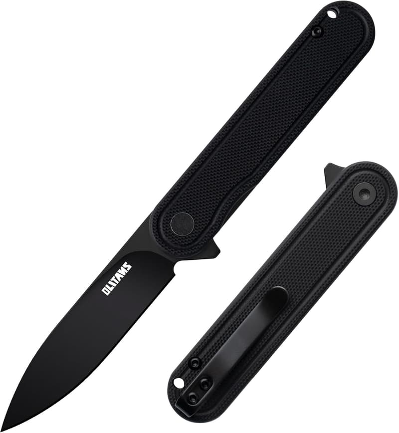 G040 EDC Pocket Knife with 2.75'' D2 Steel Blade and G10 Handle