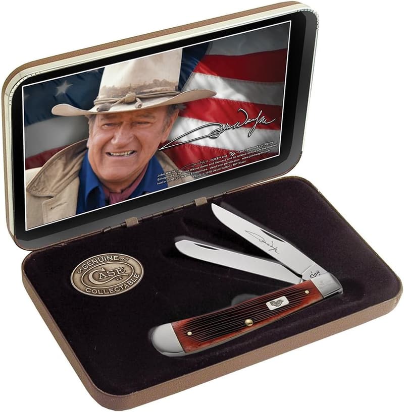 Dark Red Trapper Pocket Knife Gift Set