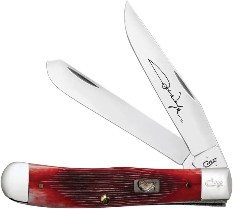Dark Red Trapper Pocket Knife Gift Set