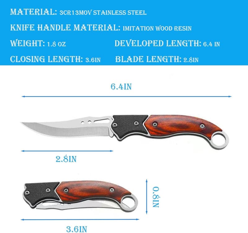 Tactical Folding Knife Set for Daily Carry (12-Pack)